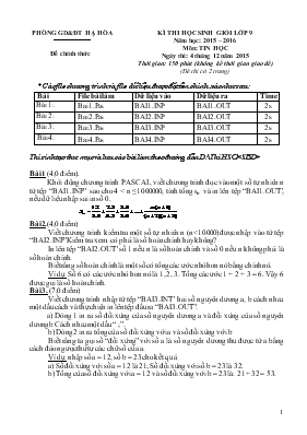Ki thi hoc sinh gioi lơp 9 năm hoc 2015 2016 môn Tin Học